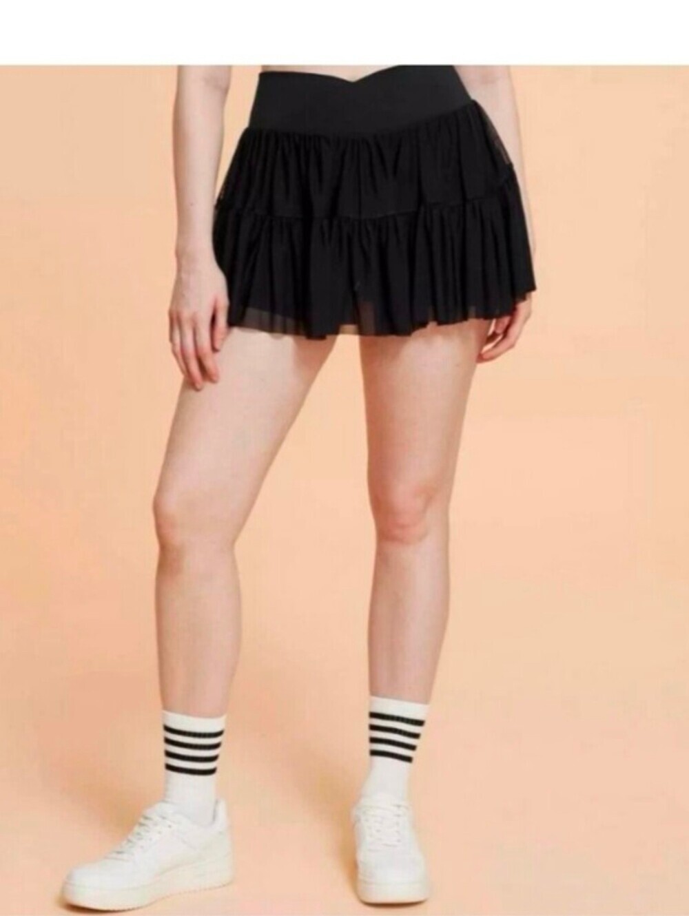 Blogilates Women's Ballerina Skort Jet Black Size S 13 Length 15 Inseam 4